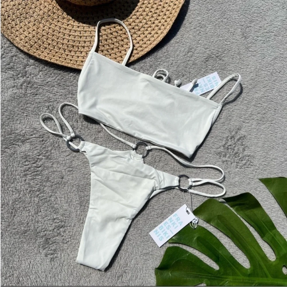 Frankie’s Bikinis Kailyn White Bikini Set
